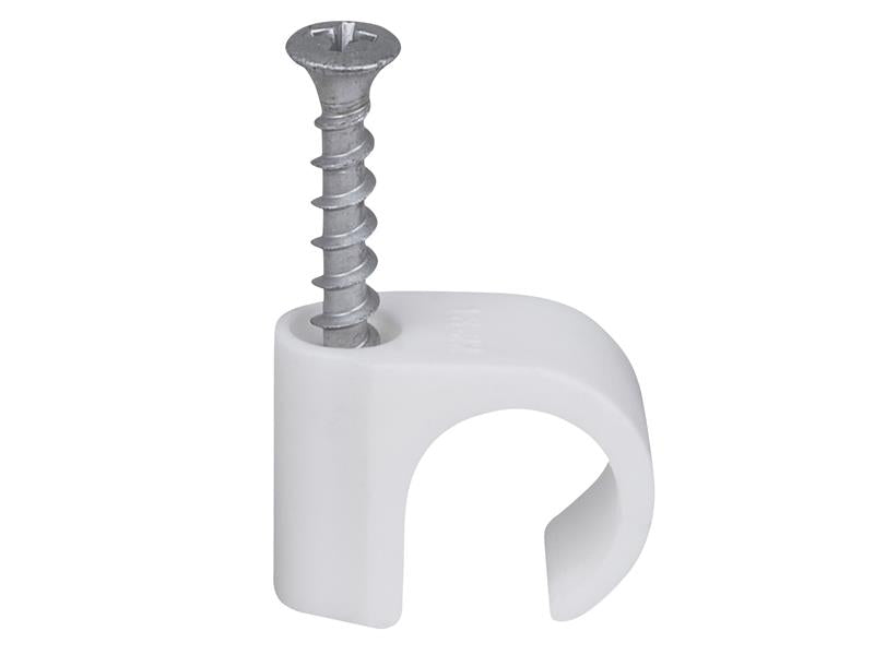 Tillex® Screw Clip Round 18-22 White PH2 x 40mm Box 50