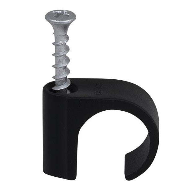 Tillex® Screw Clip Round 22-26 Black PH2 x 45mm Box 50