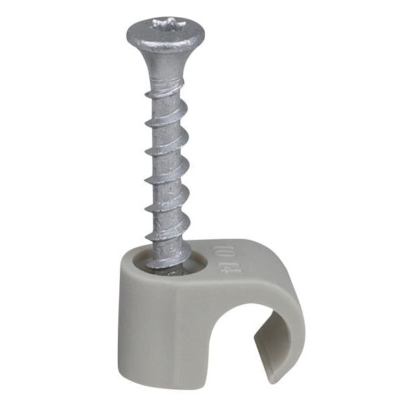 Tillex® Screw Clip Round 10-14 Grey TX20 x 33mm Box 100