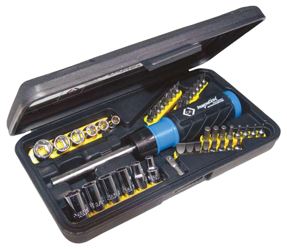 C.K RATCHET SCREWDRIVER SET WITH BITS & SOCKETS