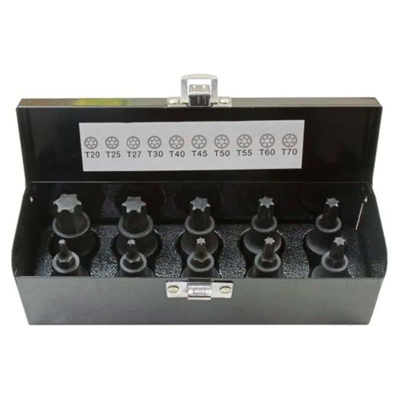 TMUS 10PC 1/2" DRIVE IMPACT HEX BITS