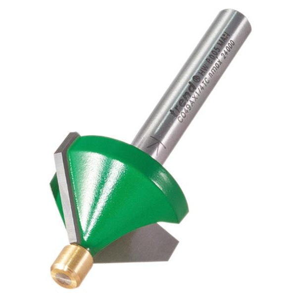Trend C049A x 1/4 TCT Pin Guided Chamfer Bevel Cutter 45°