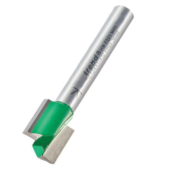 Trend C124 x 1/4 TCT Two Flute Cutter 12.7 x 12.7mm