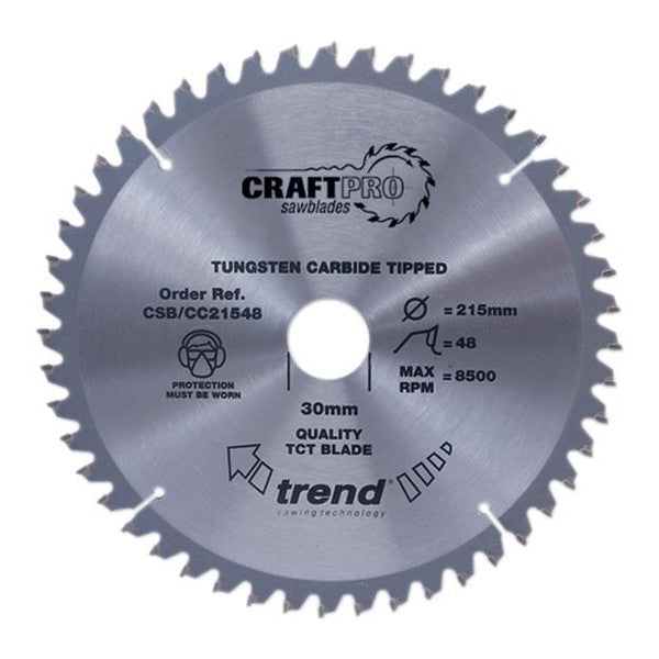 Trend CSB/CC21048 CraftPro Mitre Saw Blade 210 x 30mm x 48T