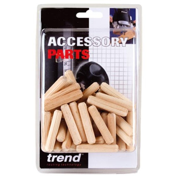 Trend DWL/2/50 Dowels 8 x 30mm (Pack 50)