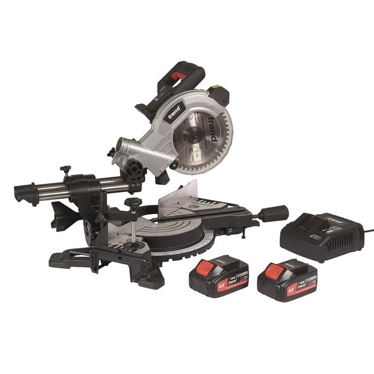 Trend T18S/MS184S2 Mitre Saw 18V 2 x 5.0Ah Li-ion
