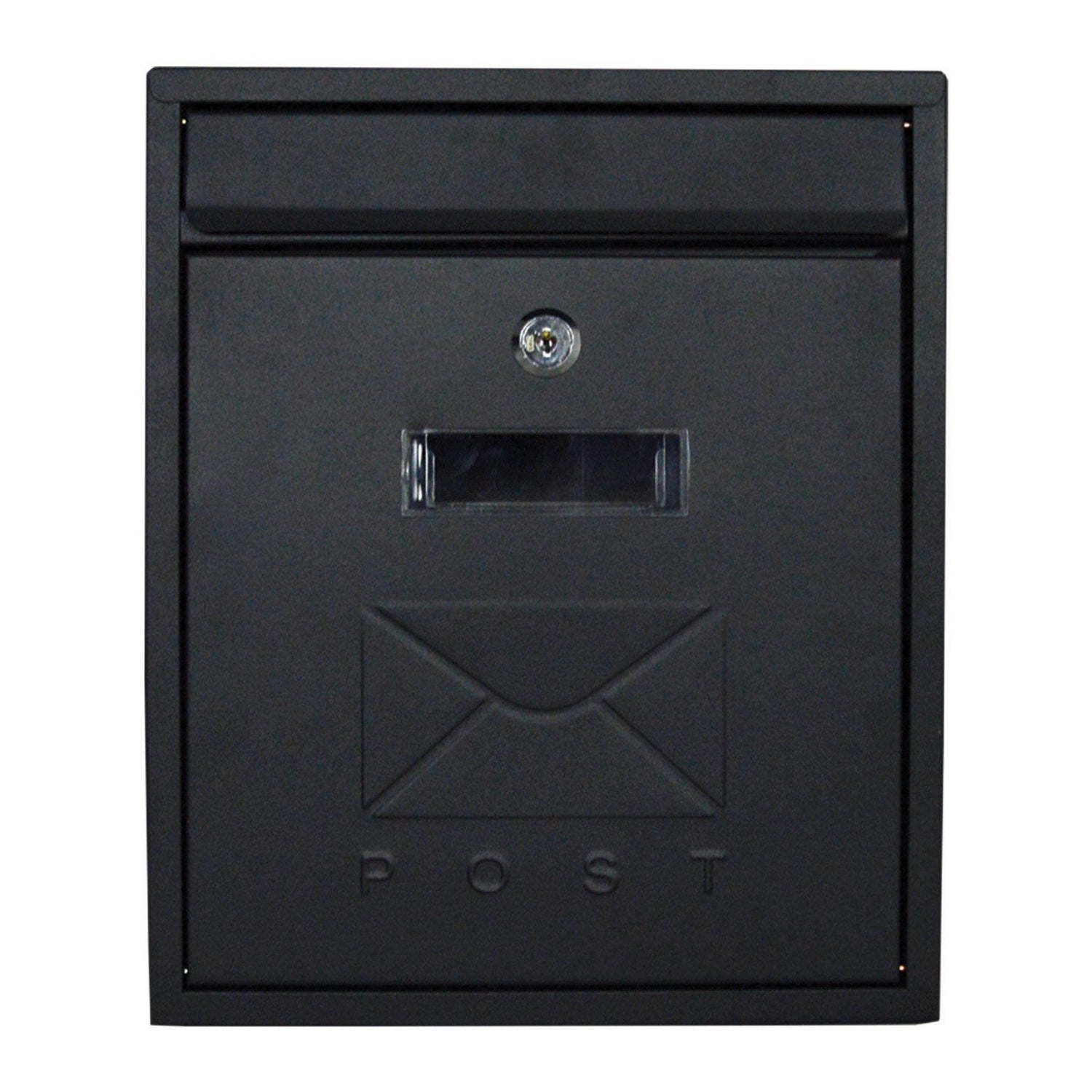 POSTPLUS CONTEMPORARY POST BOX MATT BLACK