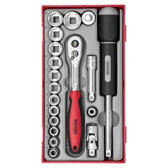 TENG TOOL SOCKET SET 3/8 INCH DRIVE 19 PIECES