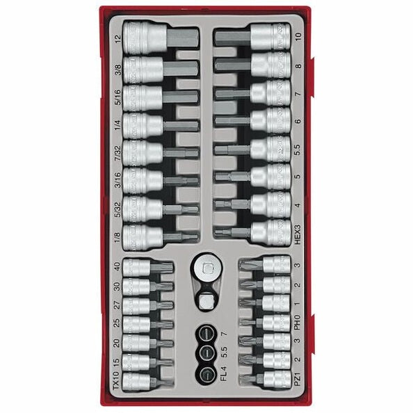 TENG TOOL SOCKET SET 1/4 AND 3/8 INCH DR BITS