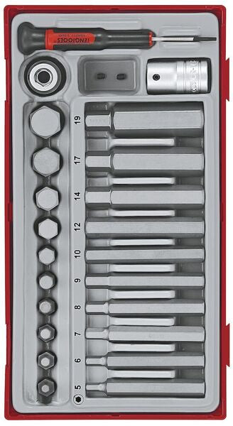 TENG TOOL SOCKET SET 1/2" DRIVE HEX BITS 23PCS