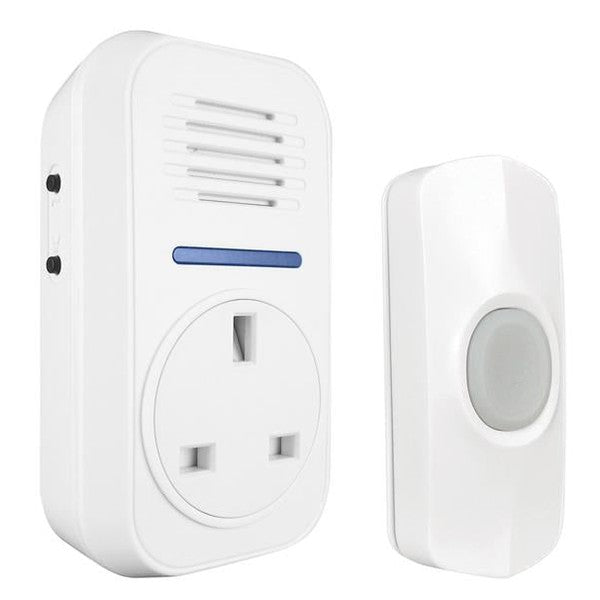 Uni-Com Smart Plug-Through Flashing Door Chime