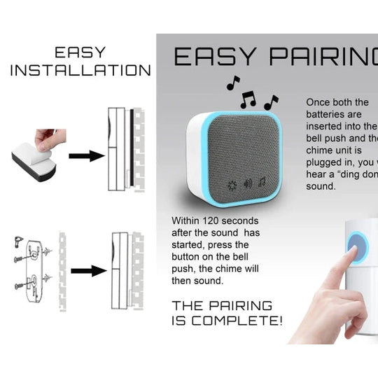 UNI-COM PLUG-IN DOOR CHIME WHITE