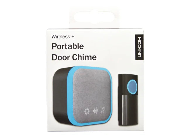 UNI-COM PORTABLE DOOR CHIME BLACK