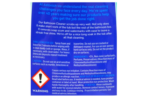ASTONISH BATHROOM CLEANER TRIGGER