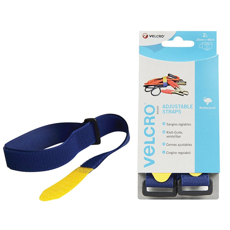 VELCRO® Brand VELCRO® Brand Adjustable Straps (2) 25mm x 46cm Blue