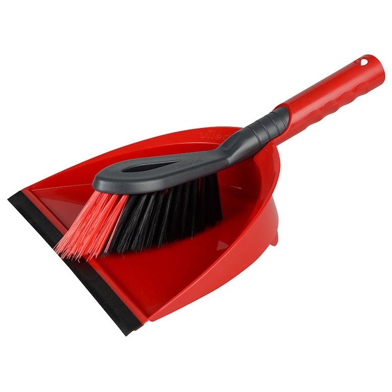 Vileda 2-in-1 Dustpan and Brush Set