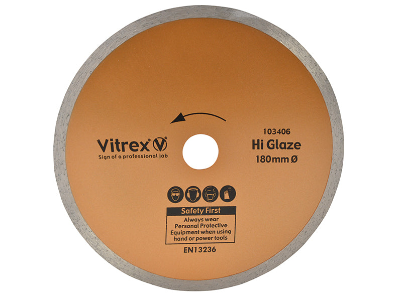 Vitrex Hi Glaze Diamond Blade 180mm