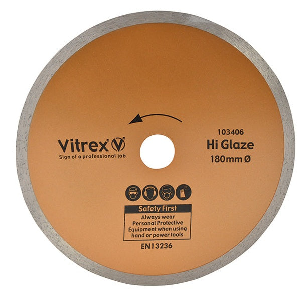 Vitrex Hi Glaze Diamond Blade 180mm