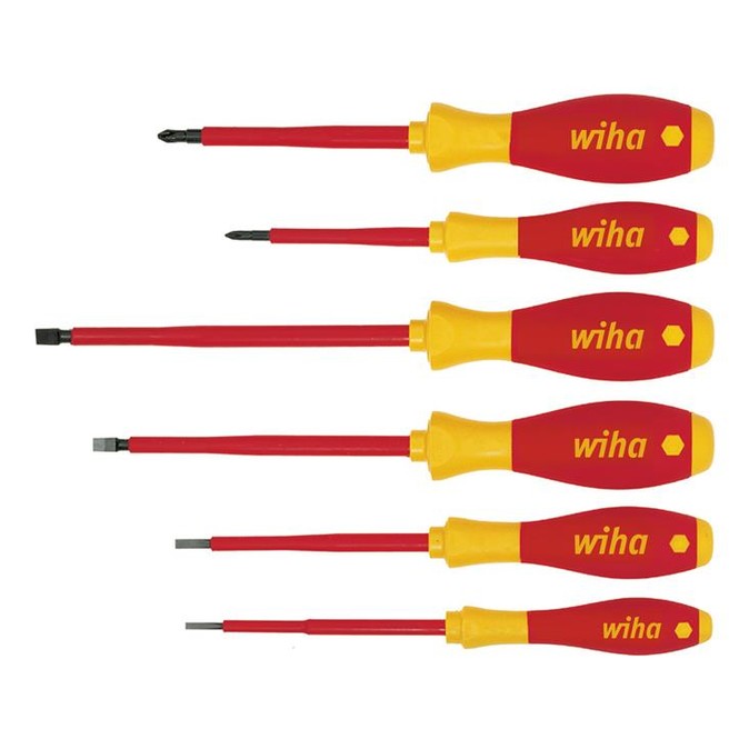 Wiha SoftFinish® electric SL/PH Screwdriver Set, 6 Piece