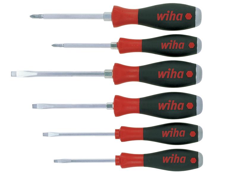 Wiha SoftFinish® SL/PH Hex Blade Screwdriver Set, 7 Piece