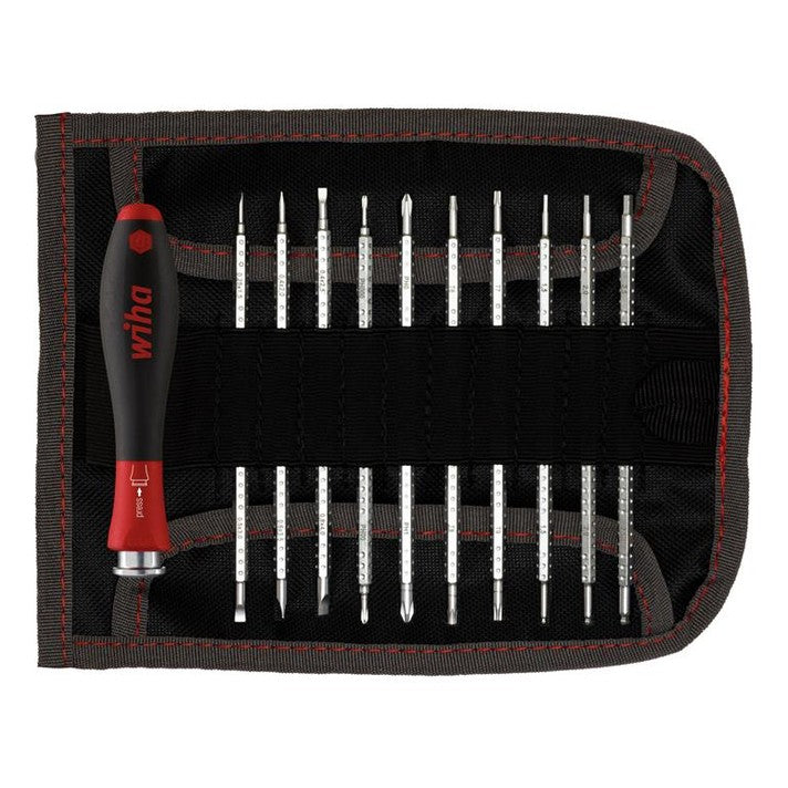 Wiha SYSTEM 4 SoftFinish® Interchangeable Screwdriver Set, 12 Piece