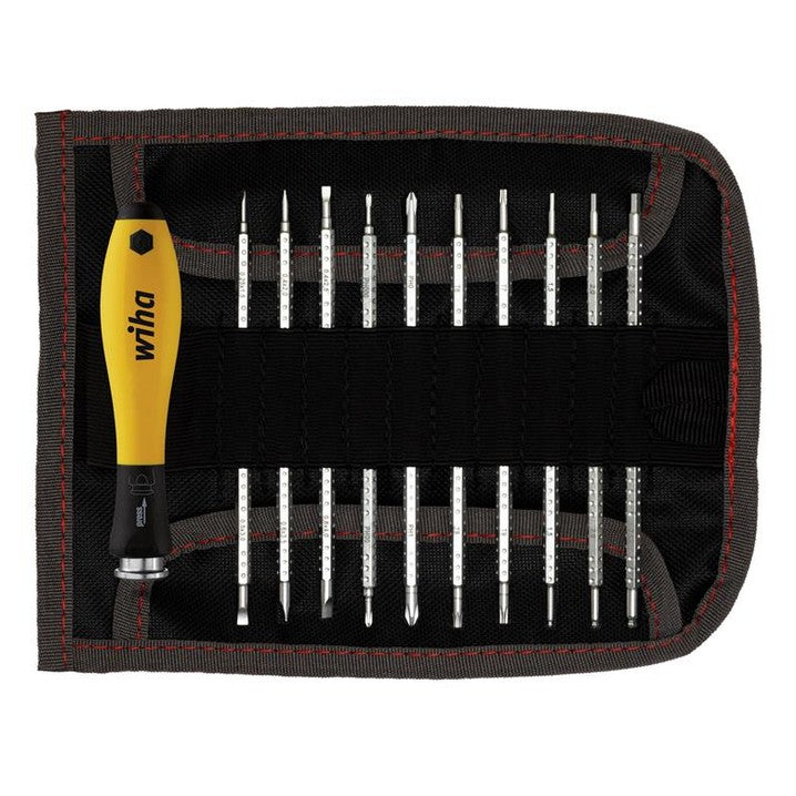 Wiha SYSTEM 4 SoftFinish® ESD Interchangeable Screwdriver Set, 12 Piece