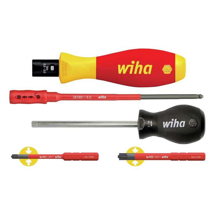 Wiha TorqueVario®-S electric Screwdriver Set, 5 Piece