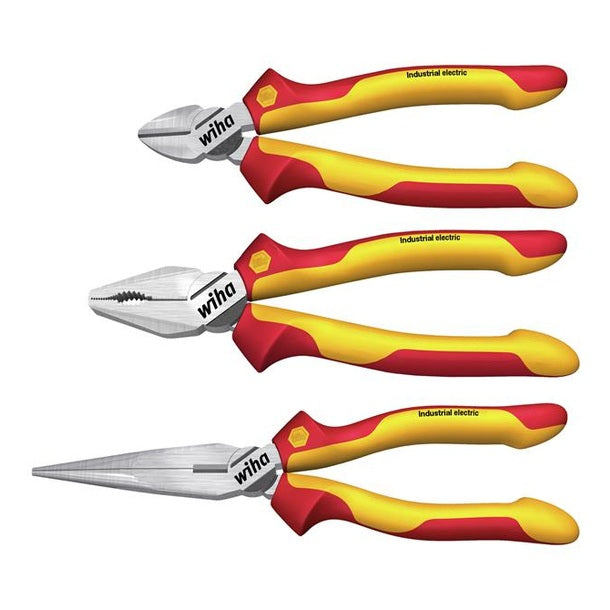 Wiha Industrial electric Pliers Set, 3 Piece
