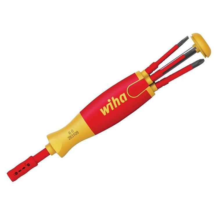 Wiha LiftUp electric Bit Magazine SL/PZ/PZS Screwdriver Set, 6 Piece