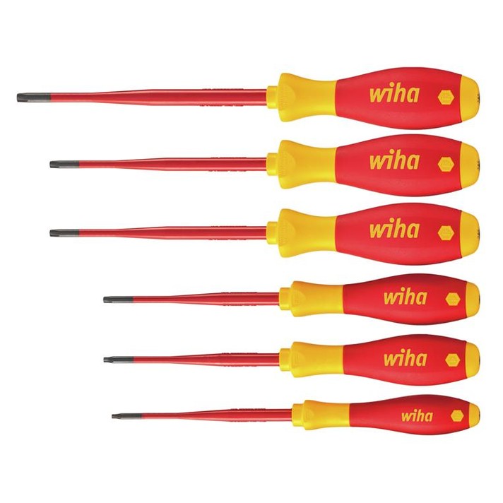 Wiha SoftFinish® electric slimFix TX/TR Screwdriver Set, 6 Piece