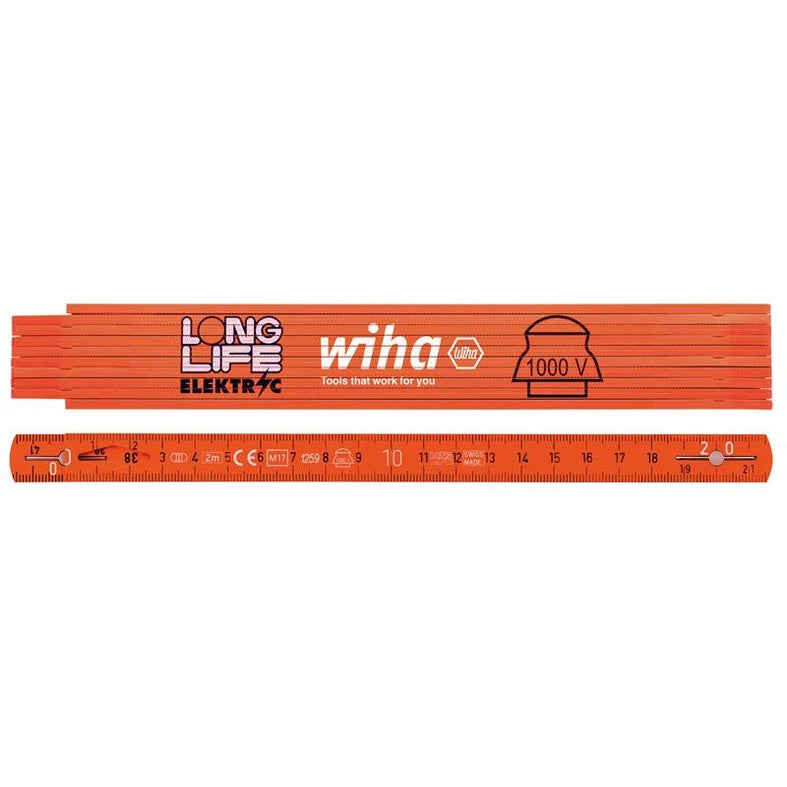 Wiha Longlife® Electrician's Folding Ruler 2m