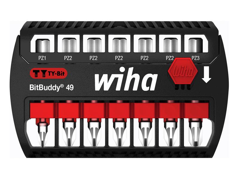 Wiha BitBuddy® Pozidriv TY Bit Set, 7 Piece