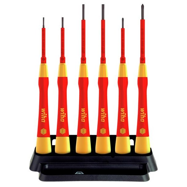 Wiha PicoFinish® SL/PH Fine VDE Screwdriver Set, 7 Piece