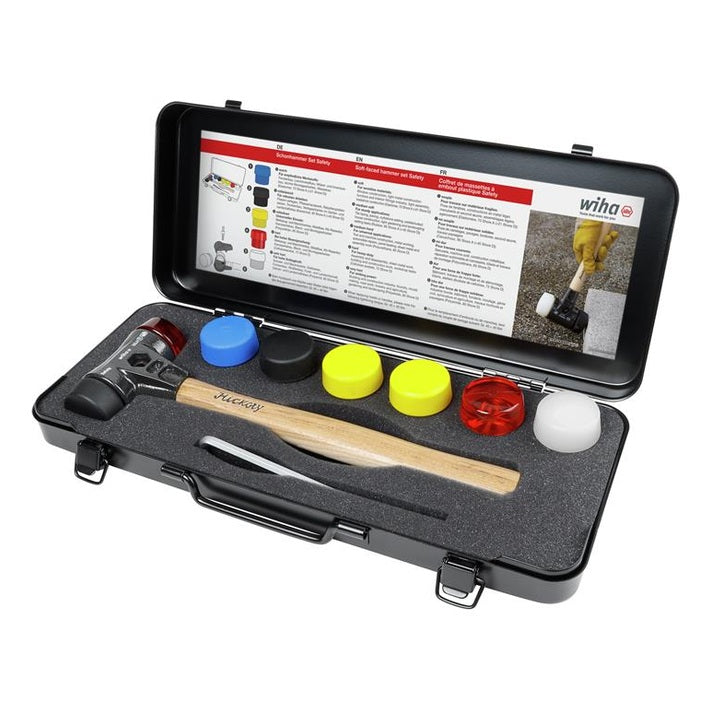 Wiha Assorted Hammer Face Set, 9 Piece