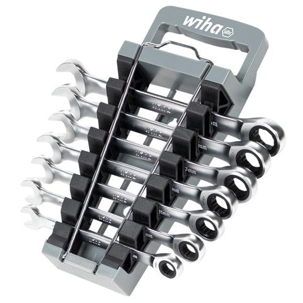 Wiha Ring Ratchet Spanner Set, 8 Piece