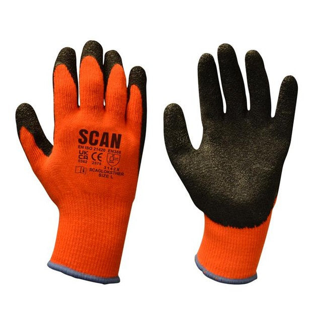XMS Scan Dipped Thermal Latex Gloves (3 Pairs)