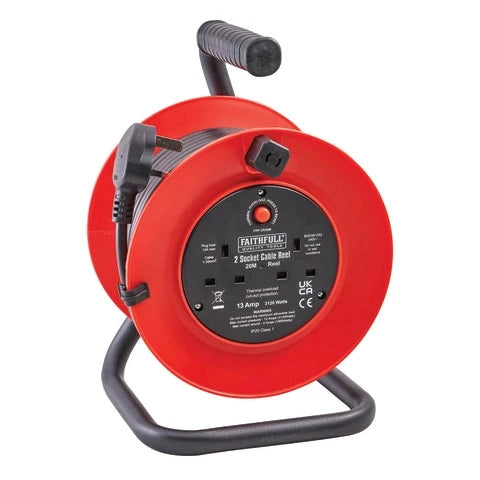 FAITHFULL 20M CABLE REEL