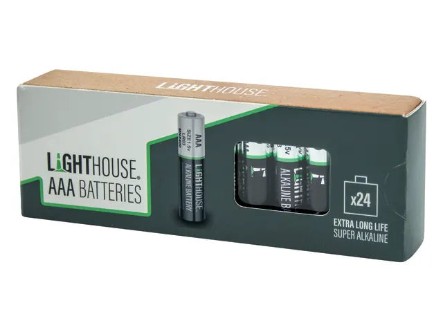 LIGHTHOUSE AAA BATTERY PACK (24 PACK)