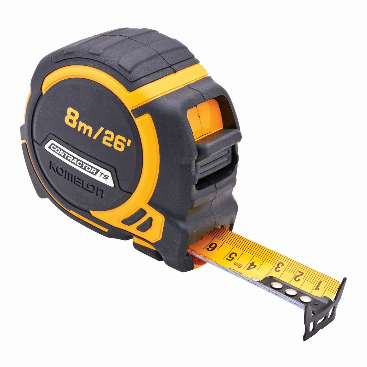 KOMELON CONTRACTOR TAPE MEASURE + BELT CLIP 8M