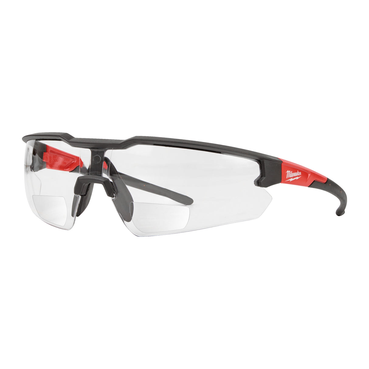 MILWAUKEE FOG FREE CLEAR SAFETY GLASSES WITH +1.5 CORRECTIVE LENS