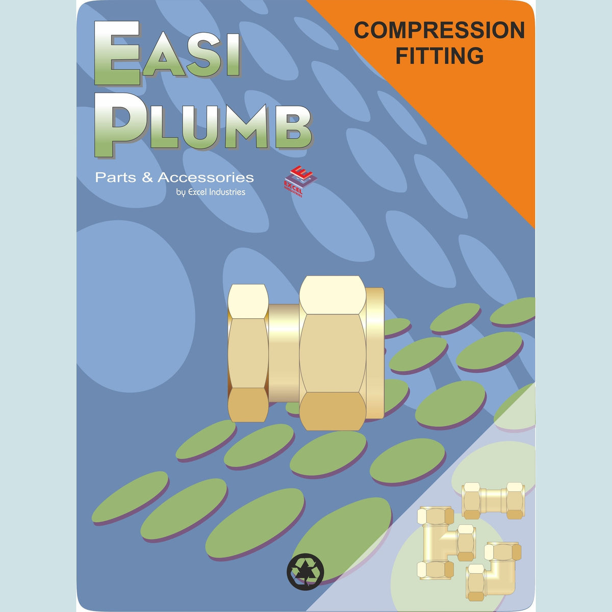 Easy Plumb 3/4" Brass Compression Stop End