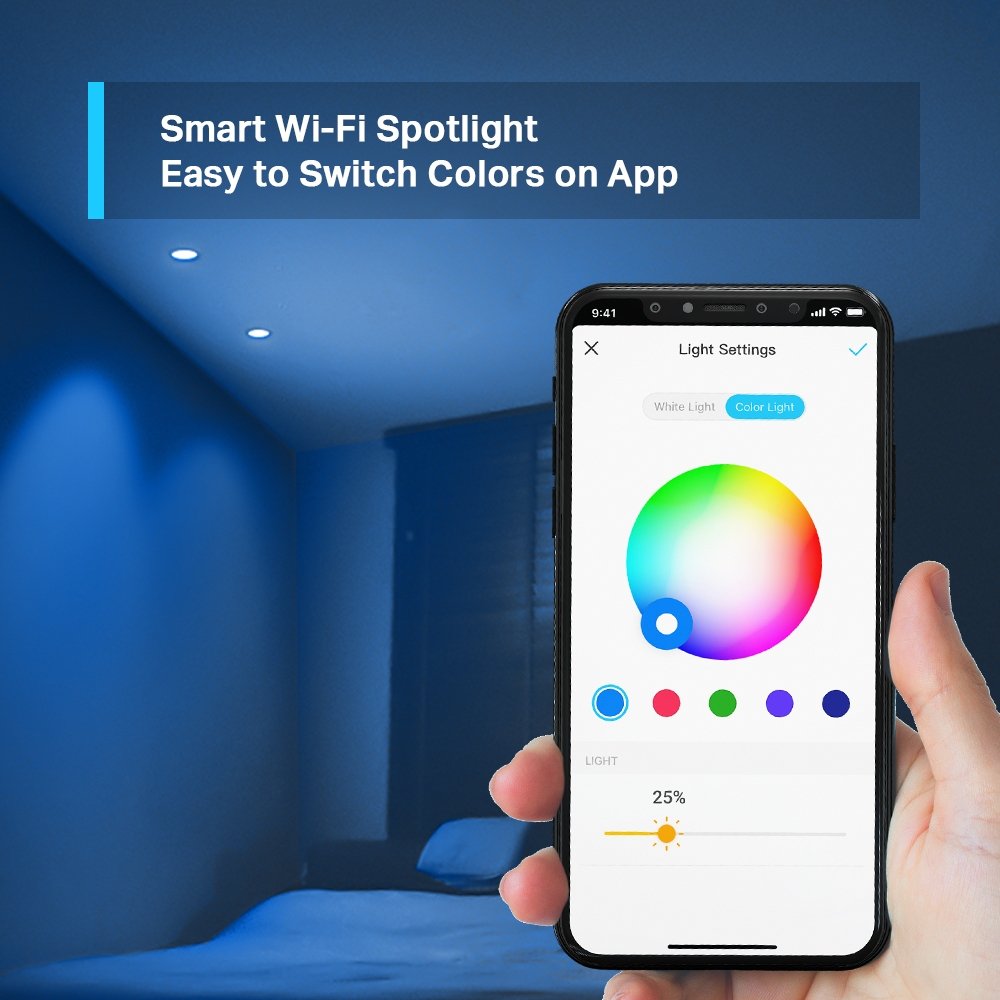 TP LINK SMART WIFI SPOTLIGHT MULTICOLOUR GU10 2 PACK