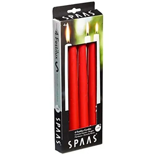 RED CANDLE STICKS X4