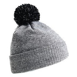HEATHER GREY/BLACK B450 BEANIE
