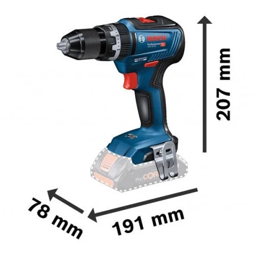 BOSCH GSB 18V-55 BRUSHLESS 18V COMBI DRILL (BARE UNIT)