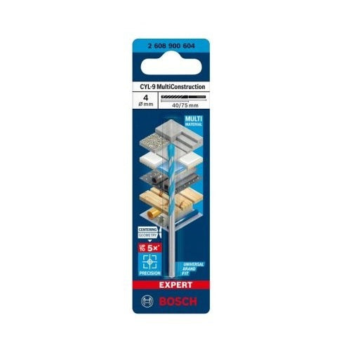 BOSCH 4 X 75MM MULTI CONSTRUCTION DRILL BIT