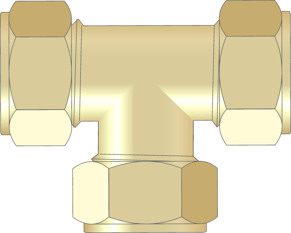 Easy Plumb 1/2" Equal Tee
