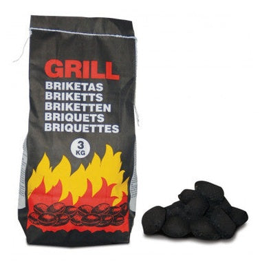 3KG GRILL CHARCOAL BRIQUETTES - Watson Hire