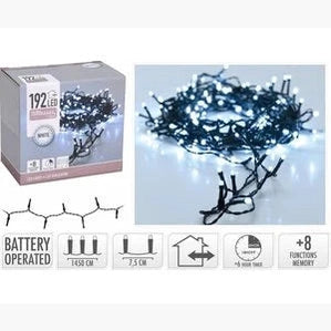 CHRISTMAS LIGHTS 192 LED BATTERY OPERATED