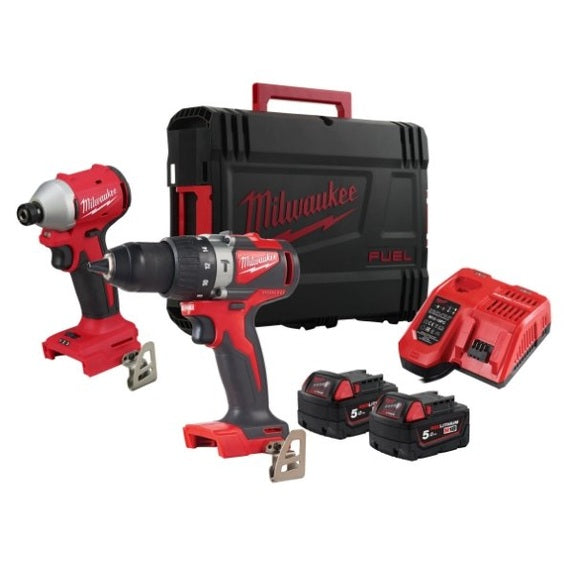 MILWAUKEE M18BLPP2A2-502 BRUSHLESS COMBI DRILL & DRIVER KIT